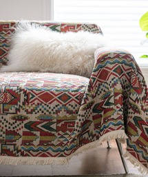 REBALANCE（リバランス）の「レトロ花柄ソファークロス　140ⅹ180cm（インテリア雑貨）」