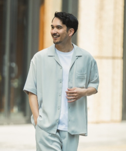 セール】MIGARU Dry Short Sleeve Shirt Open Collar（シャツ/ブラウス