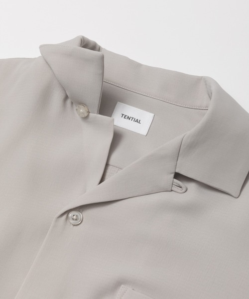 TENTIAL(テンシャル)の「MIGARU Dry Short Sleeve Shirt Open Collar(シャツ/ブラウス・メンズ・ブラック/グレイッシュベージュ・SMALL/LARGE/X-LARGE/MEDIUM)」の4枚目の写真