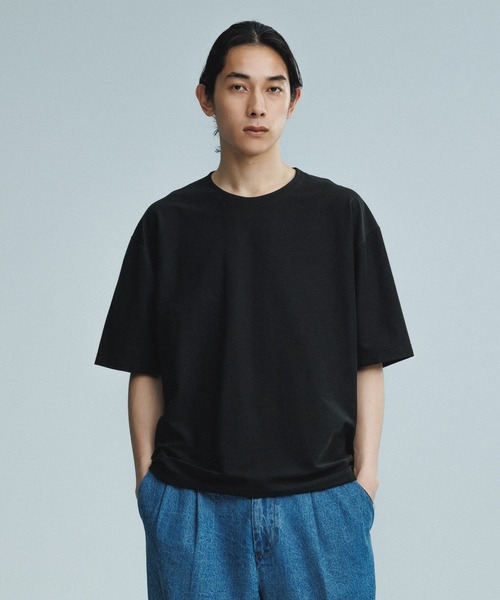 ADAM ET ROPE'（アダムエロペ）の「接触冷感【MINUS】オーバーサイズ Tシャツ（Tシャツ/カットソー・メンズ・ホワイト/ブラック/ネイビー/グリーン系その他・M/L）」の5枚目の写真