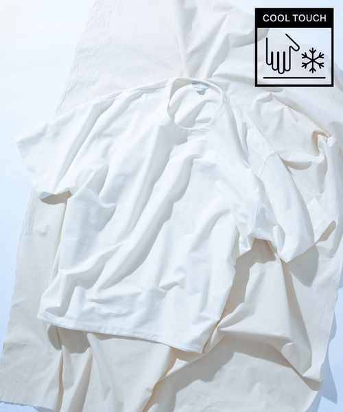 ADAM ET ROPE'（アダムエロペ）の「接触冷感【MINUS】オーバーサイズ Tシャツ（Tシャツ/カットソー・メンズ・ホワイト/ブラック/ネイビー/グリーン系その他・M/L）」の10枚目の写真