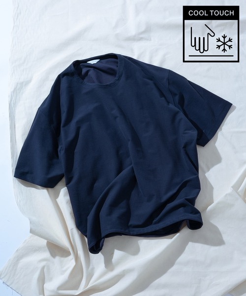 ADAM ET ROPE'（アダムエロペ）の「接触冷感【MINUS】オーバーサイズ Tシャツ（Tシャツ/カットソー・メンズ・ホワイト/ブラック/ネイビー/グリーン系その他・M/L）」の12枚目の写真