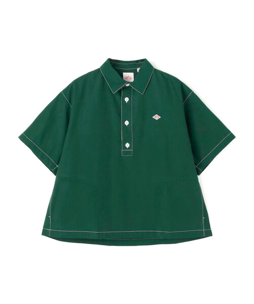 DANTON(ダントン)の「WOMEN'S HORSE CLOTH WORK SHIRT(シャツ/ブラウス・レディース・ダークネイビー/グリーン/グレイッシュベージュ/ブルー・38/36)」の2枚目の写真