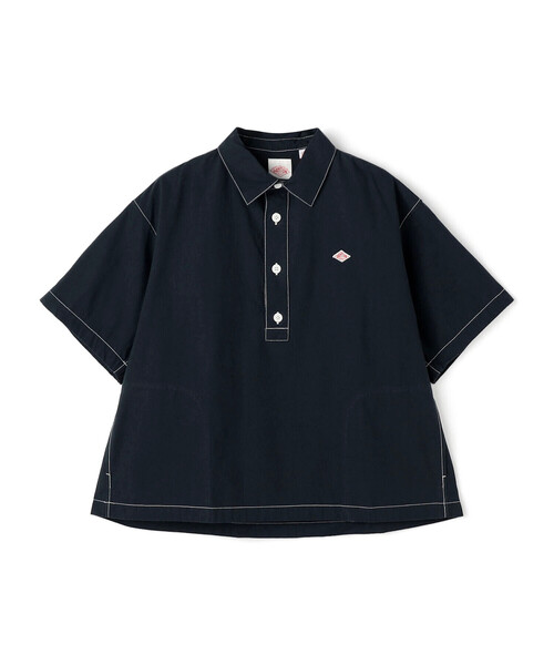 DANTON(ダントン)の「WOMEN'S HORSE CLOTH WORK SHIRT(シャツ/ブラウス・レディース・ダークネイビー/グリーン/グレイッシュベージュ/ブルー・38/36)」の4枚目の写真