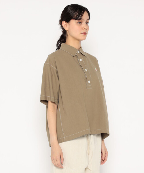 DANTON(ダントン)の「WOMEN'S HORSE CLOTH WORK SHIRT(シャツ/ブラウス・レディース・ダークネイビー/グリーン/グレイッシュベージュ/ブルー・38/36)」の11枚目の写真