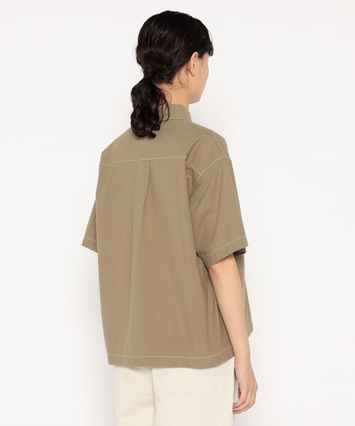 DANTON(ダントン)の「WOMEN'S HORSE CLOTH WORK SHIRT(シャツ/ブラウス・レディース・ダークネイビー/グリーン/グレイッシュベージュ/ブルー・38/36)」の13枚目の写真