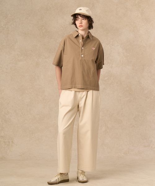 DANTON(ダントン)の「WOMEN'S HORSE CLOTH WORK SHIRT(シャツ/ブラウス・レディース・ダークネイビー/グリーン/グレイッシュベージュ/ブルー・38/36)」の5枚目の写真