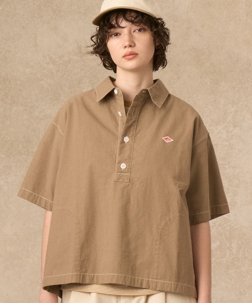 DANTON(ダントン)の「WOMEN'S HORSE CLOTH WORK SHIRT(シャツ/ブラウス・レディース・ダークネイビー/グリーン/グレイッシュベージュ/ブルー・38/36)」の7枚目の写真