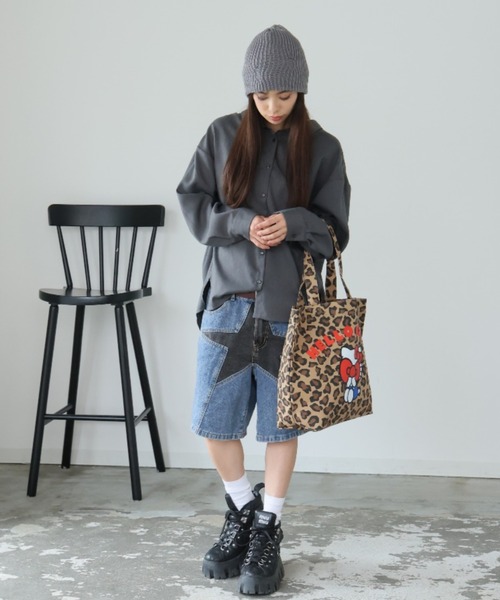 sanrio（サンリオ）の「Sanrio　キャンバストート（トートバッグ・レディース・カモフラージュ/レオパード・FREE）」の8枚目の写真