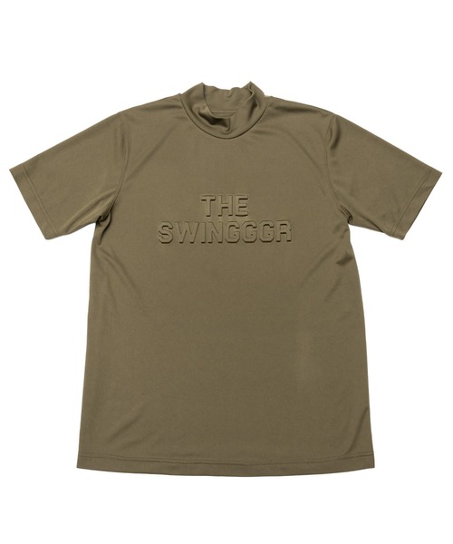 SWINGGGR(スウィンガー)の「SWINGGGR/スウィンガー/EMBOSS MOCKNECK(Tシャツ/カットソー・メンズ・ホワイト/オリーブ/ブラック・2/3/4/1)」の2枚目の写真