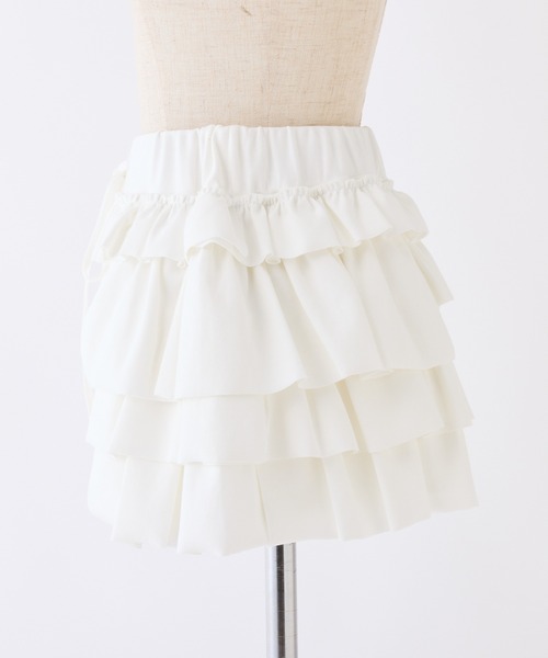 one after another NICE CLAUP（ワンアフターアナザーナイスクラップ）の「セットアップで着れる/カットフリルショートパンツ（その他パンツ・レディース・オフホワイト/ピンク/チャコールグレー/杢グレー・FREE）」の6枚目の写真