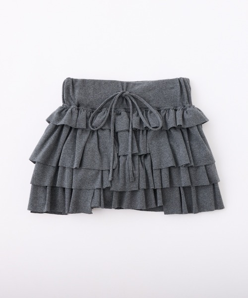 one after another NICE CLAUP（ワンアフターアナザーナイスクラップ）の「セットアップで着れる/カットフリルショートパンツ（その他パンツ・レディース・オフホワイト/ピンク/チャコールグレー/杢グレー・FREE）」の19枚目の写真