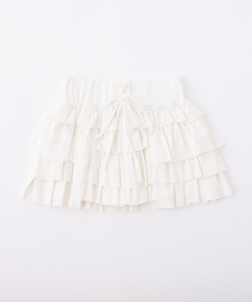 one after another NICE CLAUP（ワンアフターアナザーナイスクラップ）の「セットアップで着れる/カットフリルショートパンツ（その他パンツ・レディース・オフホワイト/ピンク/チャコールグレー/杢グレー・FREE）」の20枚目の写真