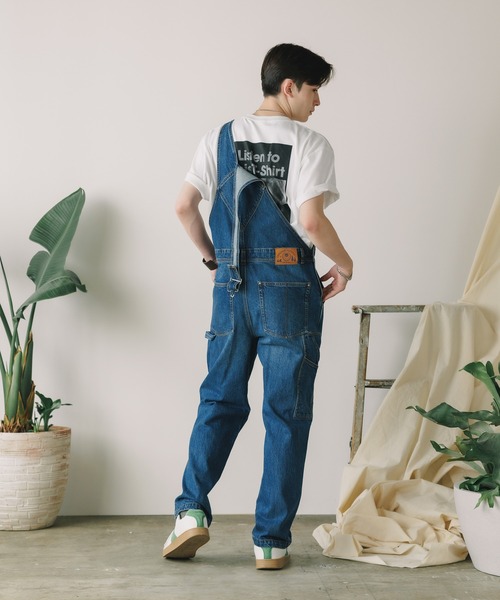 オールインワン サロペット デニム 3色 M-L 無地 24zm1057 INDIMARK サロペット デニム | ショルダーベルト付きフレンチ