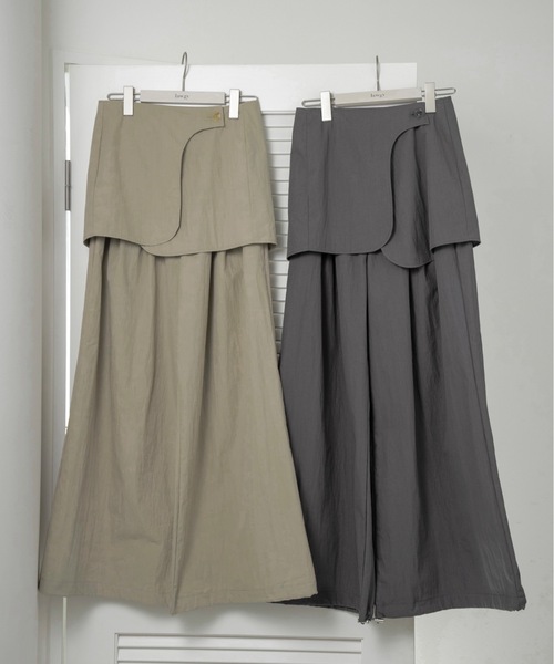 lawgy（ラウジー）の「multiway set pants / マルチウェイセットパンツ（その他パンツ・レディース・チャコール/カーキ・FREE）」の11枚目の写真