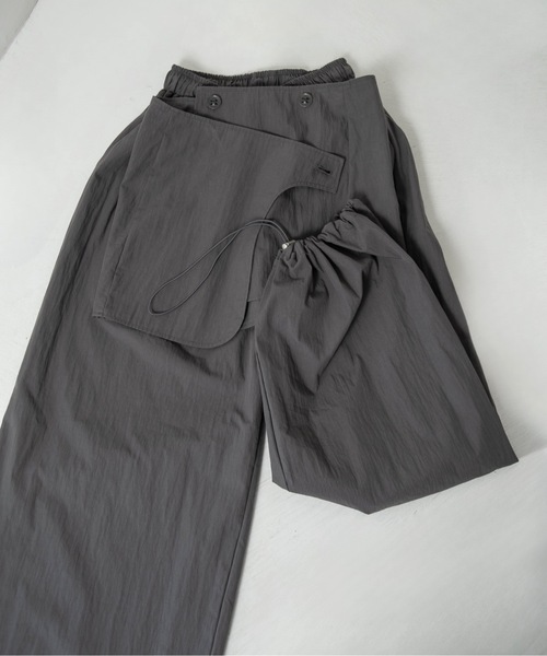 lawgy（ラウジー）の「multiway set pants / マルチウェイセットパンツ（その他パンツ・レディース・チャコール/カーキ・FREE）」の10枚目の写真