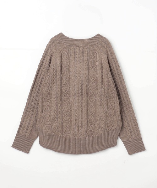 Grand PARK（グランドパーク）の「ドッキングジップカーディガン（カーディガン/ボレロ・レディース・杢グレー/チャコールグレー/モカ/アイボリー・FREE）」の5枚目の写真