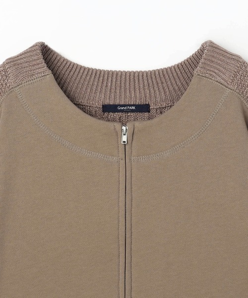 Grand PARK（グランドパーク）の「ドッキングジップカーディガン（カーディガン/ボレロ・レディース・杢グレー/チャコールグレー/モカ/アイボリー・FREE）」の6枚目の写真