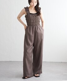 VENCEEXCHANGE（ヴァンスエクスチェンジ）の「ヘザーツイルシャーリングサロペット（つなぎ/オールインワン）」