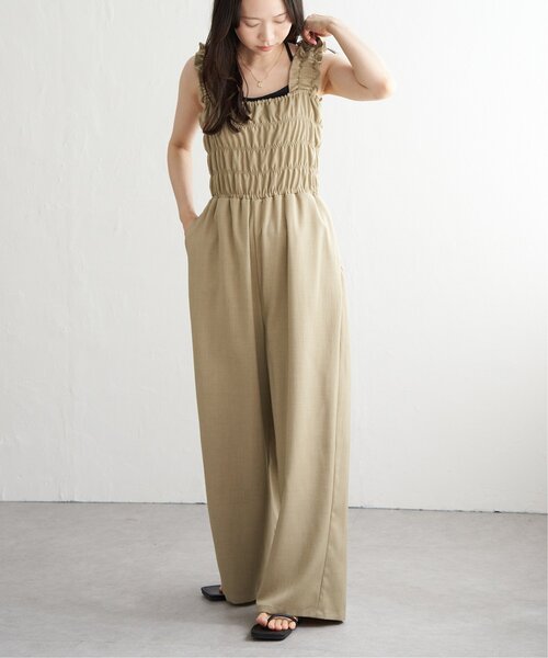 VENCEEXCHANGE（ヴァンスエクスチェンジ）の「ヘザーツイルシャーリングサロペット（つなぎ/オールインワン・レディース・ブラウン/アイボリー/ベージュ/ブラック/チャコール・FREE）」の21枚目の写真