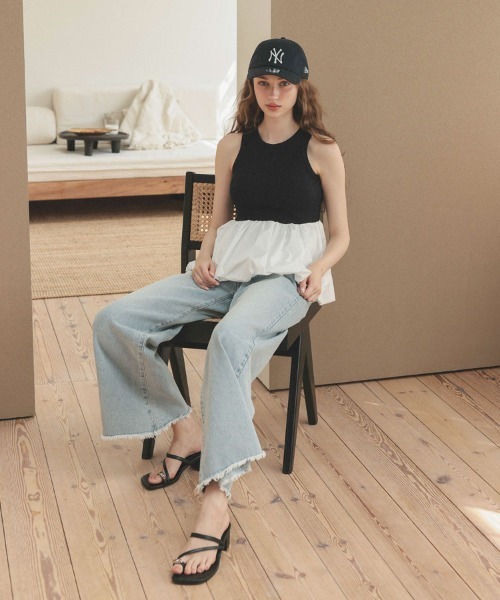 DONOBAN(ドノバン)の「メタルリングサンダル(サンダル・レディース・ホワイト/ブラック・24.5cm/23.5cm/22.5cm)」の7枚目の写真