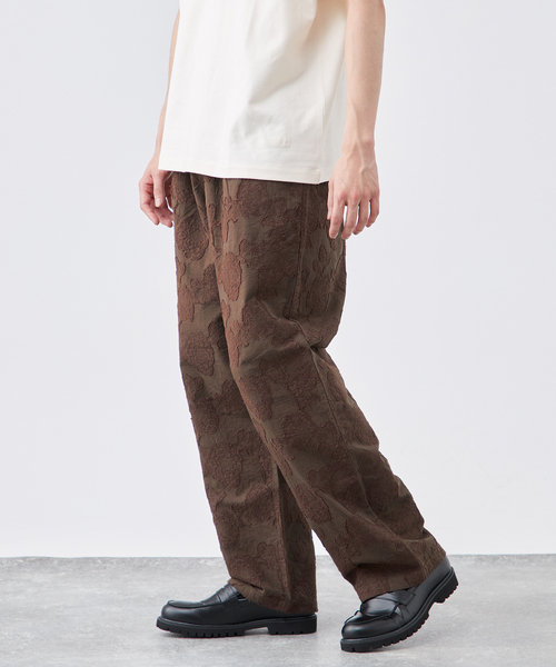 B.C STOCK(ベーセーストック)の「【CALIFORNIA RANCH HOUSE】カットジャガード スリーピングパンツ(スラックス・メンズ・ブラウン/ブルー系その他/ネイビー/ブラック・FREE)」の11枚目の写真