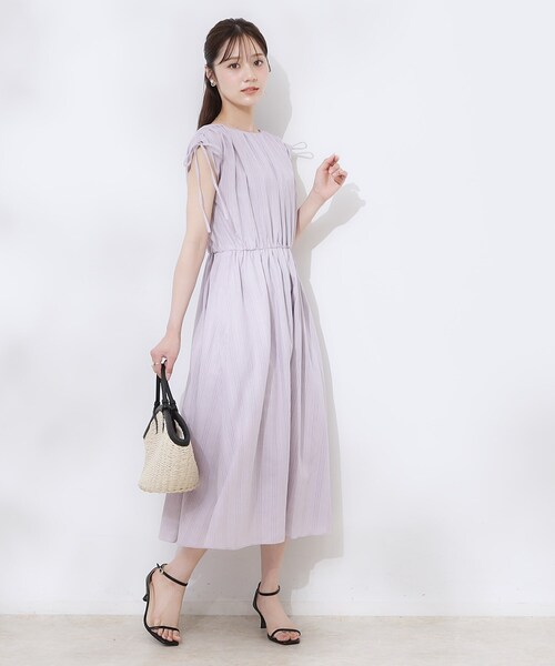 couture brooch（クチュールブローチ）の「【大人可愛い】カラミチェック サマードレス（ワンピース・レディース・オリーブ/パープル/ブラウン系その他・36/38/42）」の11枚目の写真