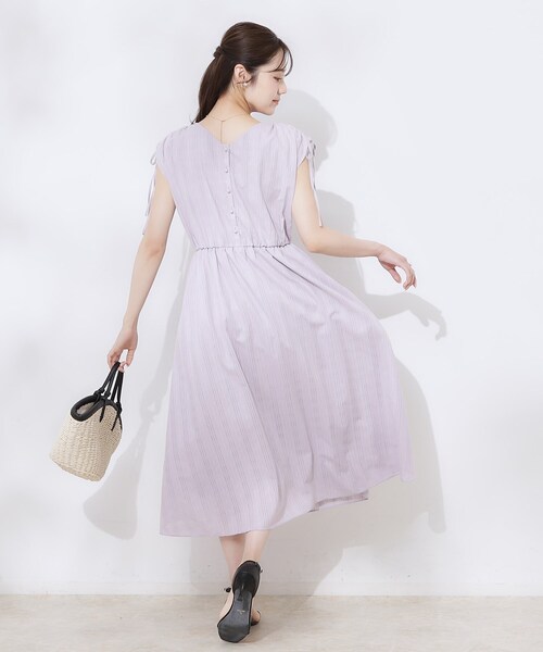 couture brooch（クチュールブローチ）の「【大人可愛い】カラミチェック サマードレス（ワンピース・レディース・オリーブ/パープル/ブラウン系その他・36/38/42）」の12枚目の写真