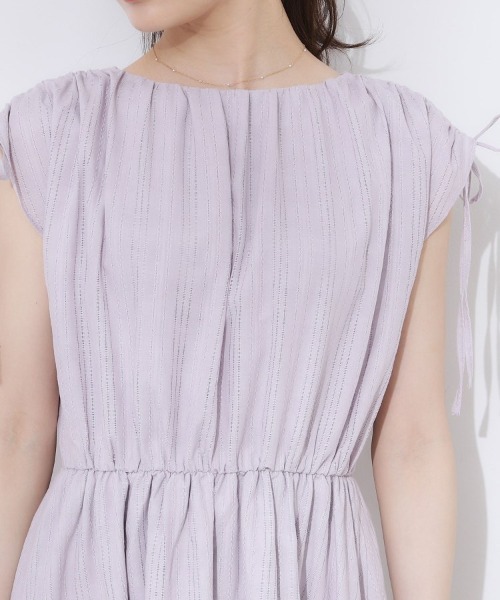 couture brooch（クチュールブローチ）の「【大人可愛い】カラミチェック サマードレス（ワンピース・レディース・オリーブ/パープル/ブラウン系その他・36/38/42）」の8枚目の写真