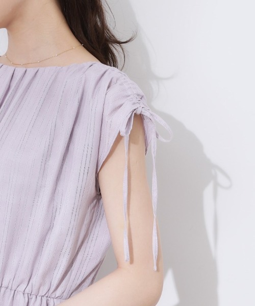 couture brooch（クチュールブローチ）の「【大人可愛い】カラミチェック サマードレス（ワンピース・レディース・オリーブ/パープル/ブラウン系その他・36/38/42）」の7枚目の写真