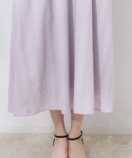 couture brooch（クチュールブローチ）の「【大人可愛い】カラミチェック サマードレス（ワンピース・レディース・オリーブ/パープル/ブラウン系その他・36/38/42）」の5枚目の写真