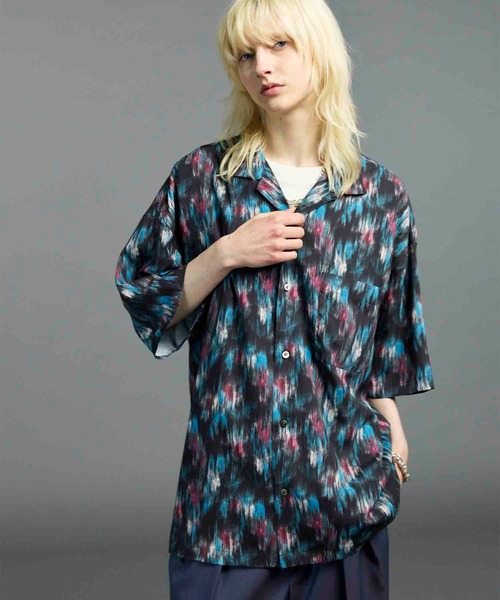 MAISON SPECIAL(メゾンスペシャル)の「《UNISEX》【LIMITED EDITION】ORIGINAL GRAPHIC Prime-Over Open Collar Short Sleeve Shirt/オリジナルグラフィックプライムオーバーオープンカラーショートスリーブシャツ【MAISON SPECIAL/メゾンスペシャル】(シャツ/ブラウス・メンズ・その他6/その他5/その他3/その他2/その他1/その他8/その他9/その他7/その他4・2/1)」の6枚目の写真