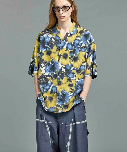 【MAISON SPECIAL】オープンカラーシャツ　希少　即完売 UNISEX》【LIMITED EDITION】ORIGINAL GRAPHIC Prime-Over Open