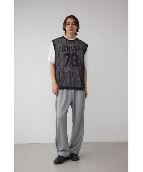 AZUL by moussy(アズールバイマウジー)の「ナンバリングベストセットニット(Tシャツ/カットソー・メンズ・ブラック/グレー・MEDIUM/LARGE)」の5枚目の写真
