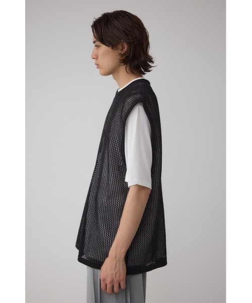AZUL by moussy(アズールバイマウジー)の「ナンバリングベストセットニット(Tシャツ/カットソー・メンズ・ブラック/グレー・MEDIUM/LARGE)」の7枚目の写真