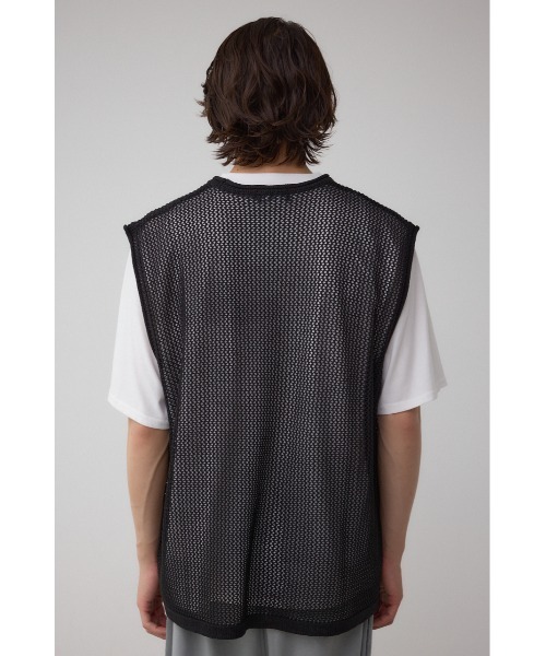 AZUL by moussy(アズールバイマウジー)の「ナンバリングベストセットニット(Tシャツ/カットソー・メンズ・ブラック/グレー・MEDIUM/LARGE)」の8枚目の写真