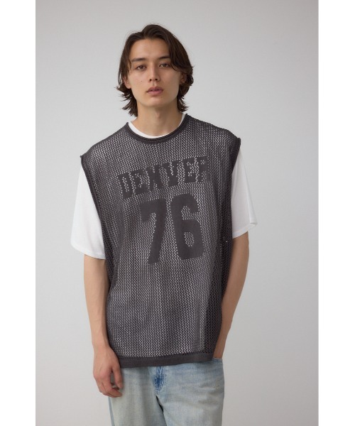 AZUL by moussy(アズールバイマウジー)の「ナンバリングベストセットニット(Tシャツ/カットソー・メンズ・ブラック/グレー・MEDIUM/LARGE)」の14枚目の写真