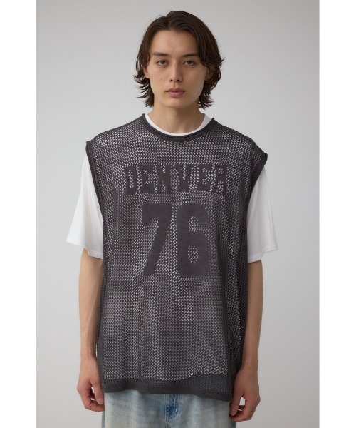 AZUL by moussy(アズールバイマウジー)の「ナンバリングベストセットニット(Tシャツ/カットソー・メンズ・ブラック/グレー・MEDIUM/LARGE)」の16枚目の写真