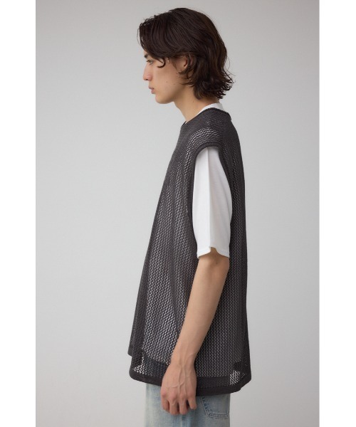 AZUL by moussy(アズールバイマウジー)の「ナンバリングベストセットニット(Tシャツ/カットソー・メンズ・ブラック/グレー・MEDIUM/LARGE)」の17枚目の写真