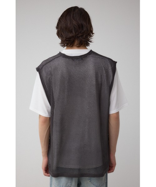 AZUL by moussy(アズールバイマウジー)の「ナンバリングベストセットニット(Tシャツ/カットソー・メンズ・ブラック/グレー・MEDIUM/LARGE)」の18枚目の写真