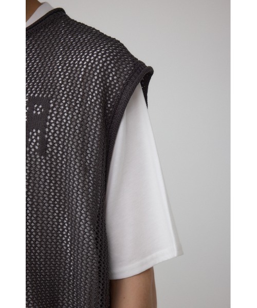 AZUL by moussy(アズールバイマウジー)の「ナンバリングベストセットニット(Tシャツ/カットソー・メンズ・ブラック/グレー・MEDIUM/LARGE)」の21枚目の写真
