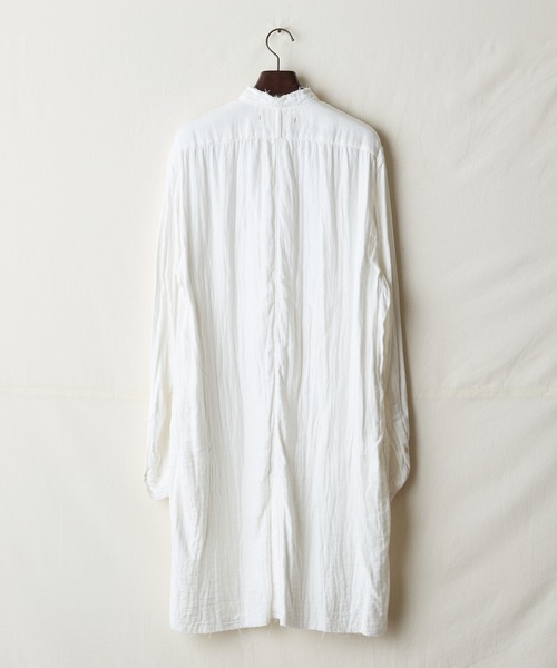 suzuki takayuki(スズキタカユキ)の「frayed coat shirt(シャツ/ブラウス・メンズ・ブラック/ホワイト/グレー・00/01/02)」の4枚目の写真