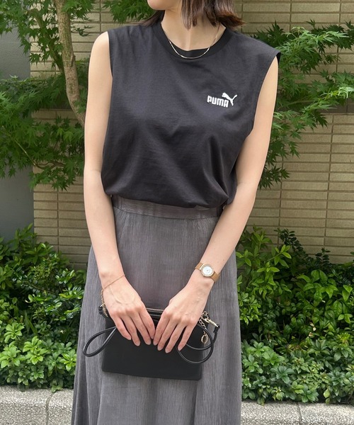 PUMA(プーマ)の「【PUMA】ESS NO.1 ロゴSL Tシャツ(Tシャツ/カットソー・レディース・ホワイト/ブラック・M/L/XL/XXL)」の15枚目の写真