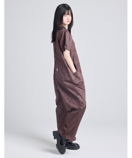 Little sunny bite(リトルサニーバイト)の「《little sunny bite》leopard all in one(つなぎ/オールインワン・レディース・ブラウン/ベージュ/ブルー・MEDIUM/SMALL)」の5枚目の写真