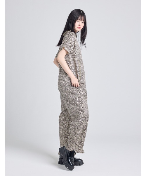 Little sunny bite(リトルサニーバイト)の「《little sunny bite》leopard all in one(つなぎ/オールインワン・レディース・ブラウン/ベージュ/ブルー・MEDIUM/SMALL)」の15枚目の写真