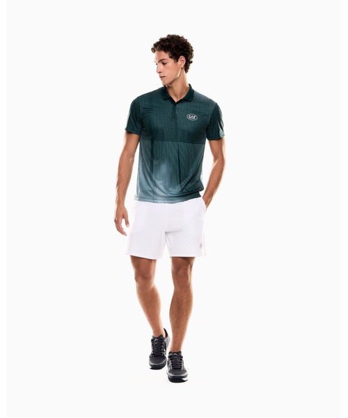 EMPORIO ARMANI EA7（エンポリオアルマーニイーエーセブン）の「【エンポリオ アルマーニ EA7】Tennis Pro ポロシャツ VENTUS7テクニカルファブリック プリント（ポロシャツ・メンズ・ネイビー/ダルブルー系/グリーン・LARGE/MEDIUM/SMALL/X-LARGE/X-SMALL/XX-LARGE）」の15枚目の写真