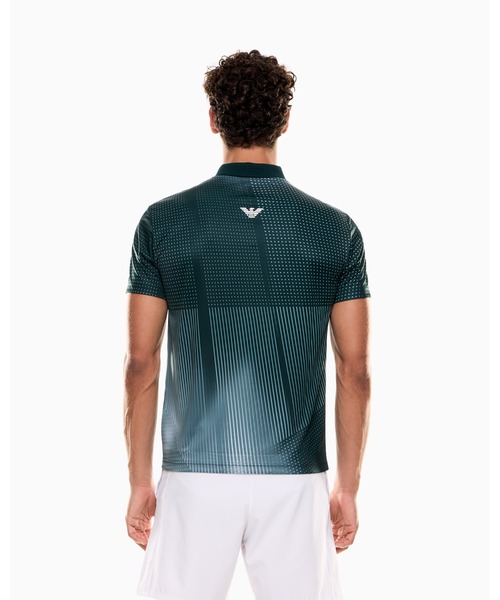 EMPORIO ARMANI EA7（エンポリオアルマーニイーエーセブン）の「【エンポリオ アルマーニ EA7】Tennis Pro ポロシャツ VENTUS7テクニカルファブリック プリント（ポロシャツ・メンズ・ネイビー/ダルブルー系/グリーン・LARGE/MEDIUM/SMALL/X-LARGE/X-SMALL/XX-LARGE）」の13枚目の写真