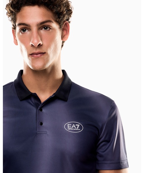 EMPORIO ARMANI EA7（エンポリオアルマーニイーエーセブン）の「【エンポリオ アルマーニ EA7】Tennis Pro ポロシャツ VENTUS7テクニカルファブリック プリント（ポロシャツ・メンズ・ネイビー/ダルブルー系/グリーン・LARGE/MEDIUM/SMALL/X-LARGE/X-SMALL/XX-LARGE）」の10枚目の写真