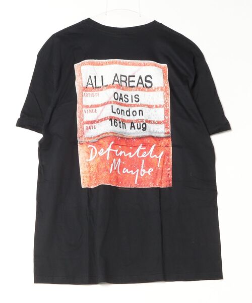 MUSIC TEE(ミュージックティー)の「OASIS “DEFINITELY MAYBE AAA PASS” - オアシス "ディフィニトリー メイビー トリプル エー パス”(Tシャツ/カットソー・メンズ・ブラック/ホワイト・X-LARGE/LARGE/MEDIUM)」の6枚目の写真