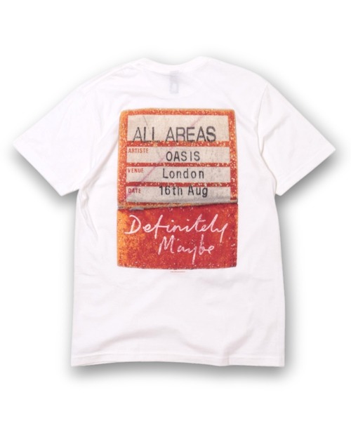 MUSIC TEE(ミュージックティー)の「OASIS “DEFINITELY MAYBE AAA PASS” - オアシス "ディフィニトリー メイビー トリプル エー パス”(Tシャツ/カットソー・メンズ・ブラック/ホワイト・X-LARGE/LARGE/MEDIUM)」の7枚目の写真